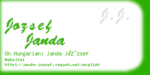 jozsef janda business card